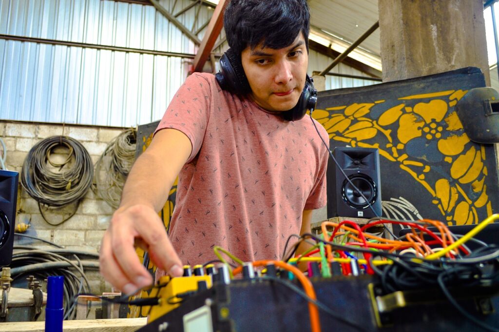 dj, music, sound, mix, equalizer, console